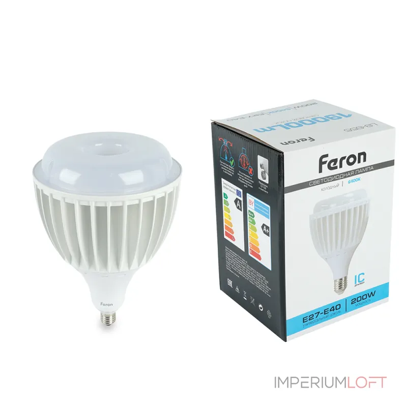 Лампа светодиодная Feron LB-655 E27-E40 200W 175-265V 6400K 51949 Лампа светодиодная Feron LB-655 E27-E40 200W 175-265V 6400K 51949