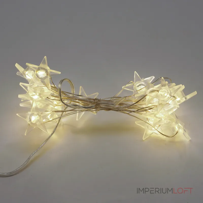 Гирлянда линейная от батареек FERON CL589, 20LED, 2700К (белый теплый) 2м+0,3м IP20, 2W 51445
