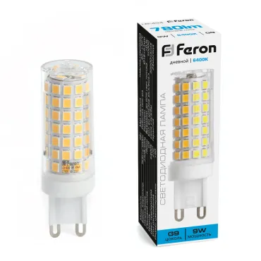 Лампа светодиодная Feron Lb 434 G9 9Вт 6400K 38148