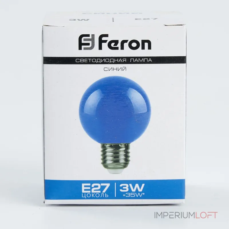 Лампа светодиодная Feron LB-371 E27 3Вт K 25906 Цвет арматуры хром Цвет плафонов хром