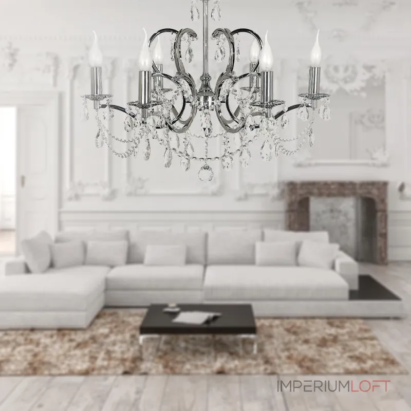 Подвесная люстра Arti Lampadari Pisani Nickel Pisani E 1.1.6.601 N