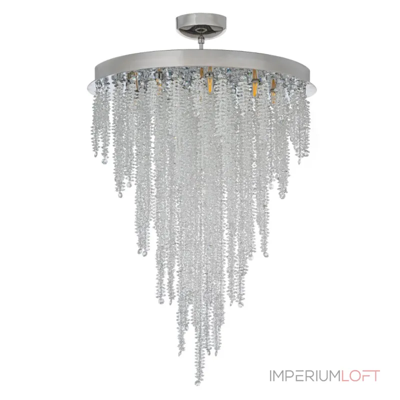 Люстра потолочная Arti Lampadari Flusso Nickel Flusso H 1.4.55.105 N Люстра потолочная Arti Lampadari Flusso Nickel Flusso H 1.4.55.105 N