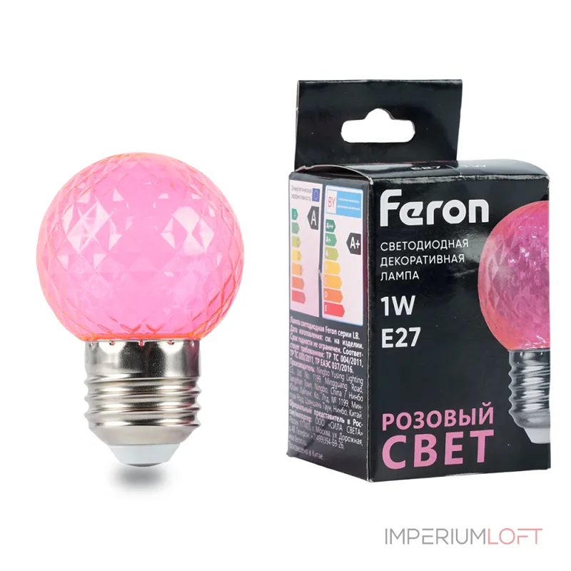 Лампа светодиодная E27 1W 230V Шар Feron 52177 от ImperiumLoft Лампа светодиодная E27 1W 230V Шар Feron 52177 от ImperiumLoft