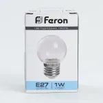 Светодиодная лампа E27 1W Feron 38120