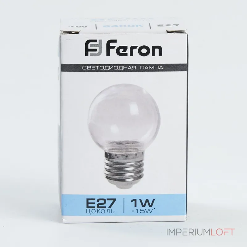 Светодиодная лампа E27 1W Feron 38120