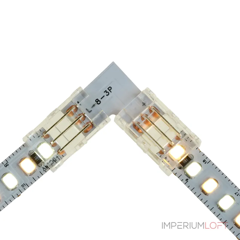 Соединитель угловой 10мм для ленты CCT SMD ленты шириной 8 мм Feron 52003