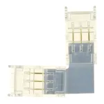 Соединитель угловой 10мм для ленты CCT SMD ленты шириной 8 мм Feron 52003