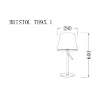 Настольная лампа Lucia Tucci Bristol BRISTOL T895.1