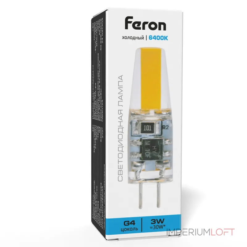 Лампа светодиодная Feron LB-423 G4 3W 230V 6400K 51169