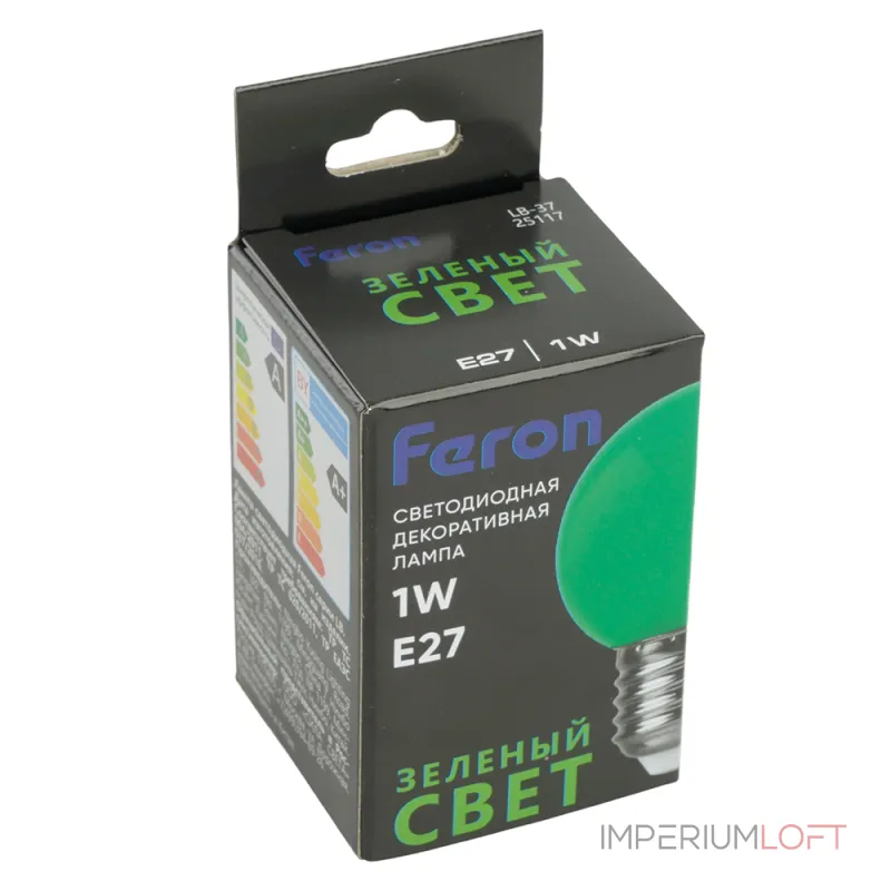 Лампа светодиодная Feron LB-37 E27 1Вт K 25117