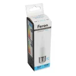Лампа светодиодная LB-980 C37 (свеча) 15W 175-265V E27 6400К (холодный) Feron 52071