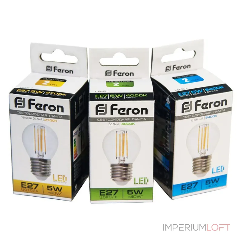 Лампа светодиодная Feron LB-61 E27 5Вт 4000K 25582 от ImperiumLoft