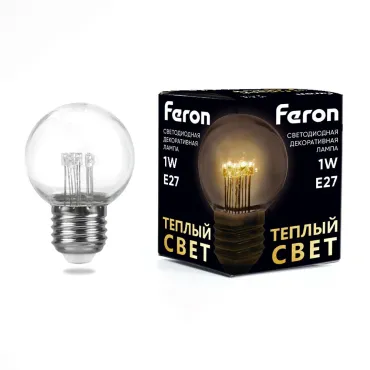 Лампа светодиодная Feron LB-378 E27 1Вт 2700K 41918