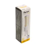 Лампа светодиодная диммируемая G9 10W 175-265V 2700K Feron 51741