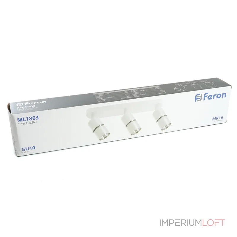 Светильник настенно-потолочный Feron ML1863 GU10 IP20 35W от ImperiumLoft Светильник настенно-потолочный Feron ML1863 GU10 IP20 35W от ImperiumLoft