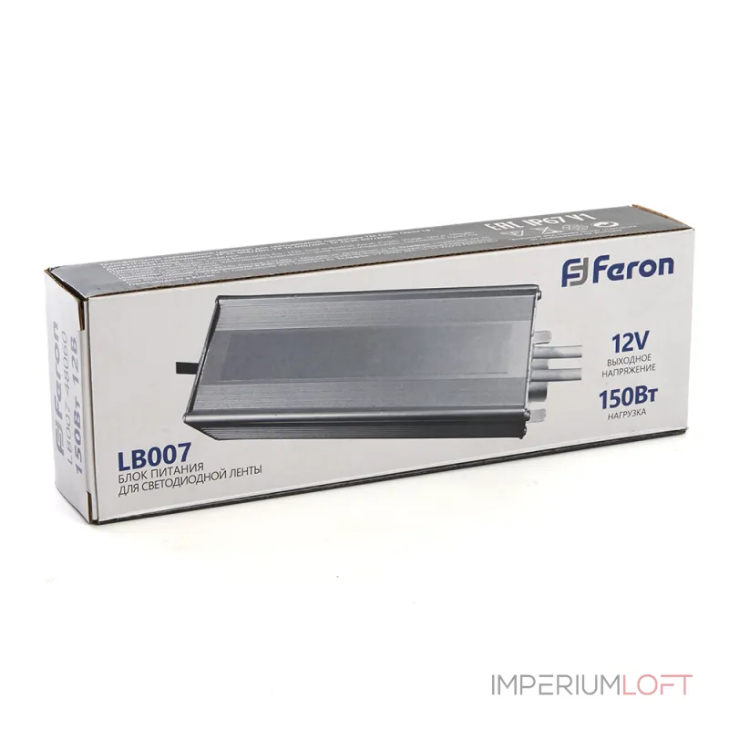 Трансформатор электронный для светодиодной ленты Feron LB007 12Вт 12,5A 150W 48060 от ImperiumLoft