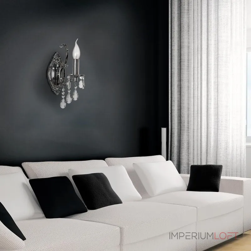 Бра Arti Lampadari Pisani Nickel Pisani E 2.1.1.601 N