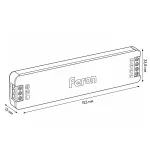 Трансформатор электронный для светодиодной ленты 200W 24V IP20 (драйвер) Feron 53148