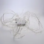 Светодиодная гирлянда 2м + 1м с питанием от батареек 200LED (теплый белый) Feron 32985