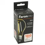 Лампа светодиодная Feron.PRO LB-1108 Шар E27 1280LM 8W 175-265V 2700K 48892 от ImperiumLoft