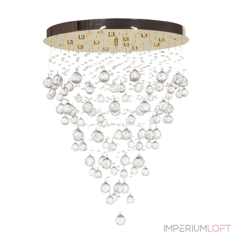 Каскадная люстра Arti Lampadari Flusso Gold Flusso H 1.4.55.615 G