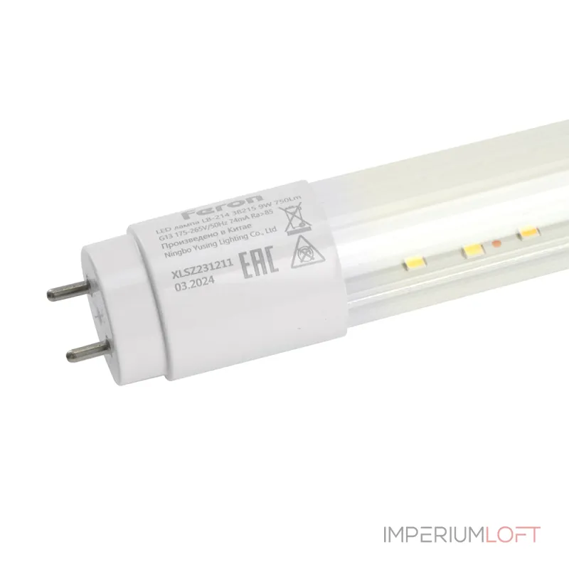 Лампа светодиодная Feron Lb 214 G13 9Вт K 38215