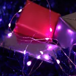 Гирлянда линейная от батареек FERON CL570 , 20LED, (розовый) 2м+0,5м IP20, 1,2W 48602