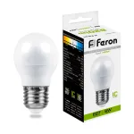 Лампа светодиодная Feron LB-550 Шарик E27 9W 175-265V 4000K 25805
