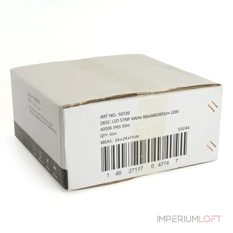 Светодиодная LED лента Feron SST20 SAFFIT 60SMD(2835)/м 6Вт/м 220V 50м 4000K IP65 55244