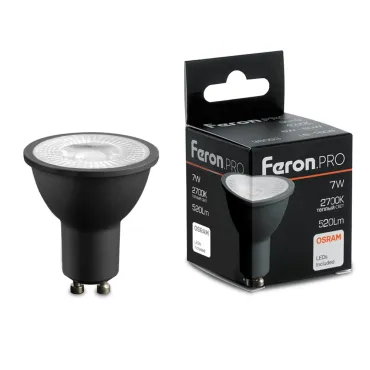Лампа светодиодная Feron.PRO LB-1607 GU10 7W 175-265V 2700K 48954
