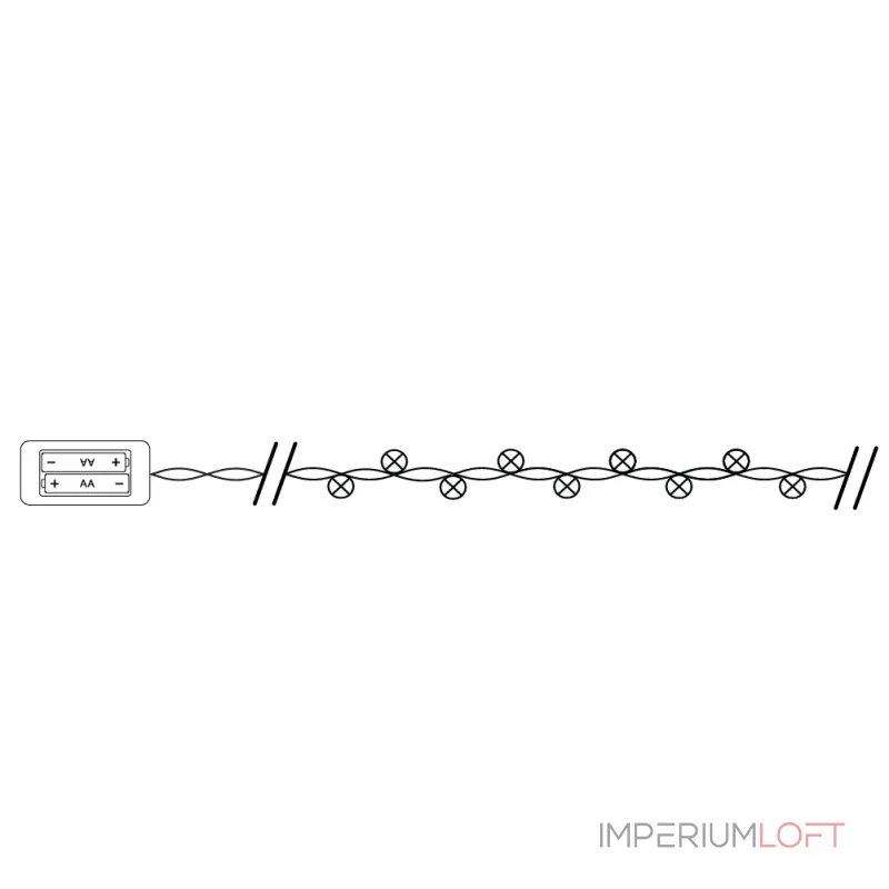 Гирлянда Нить Feron CL570 32367 Цвет арматуры хром Цвет плафонов белый