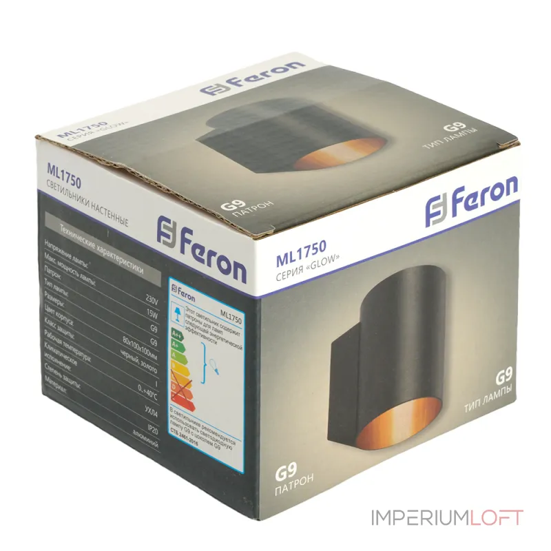 Светильник настенный Feron ML1750 G9 IP20 15W