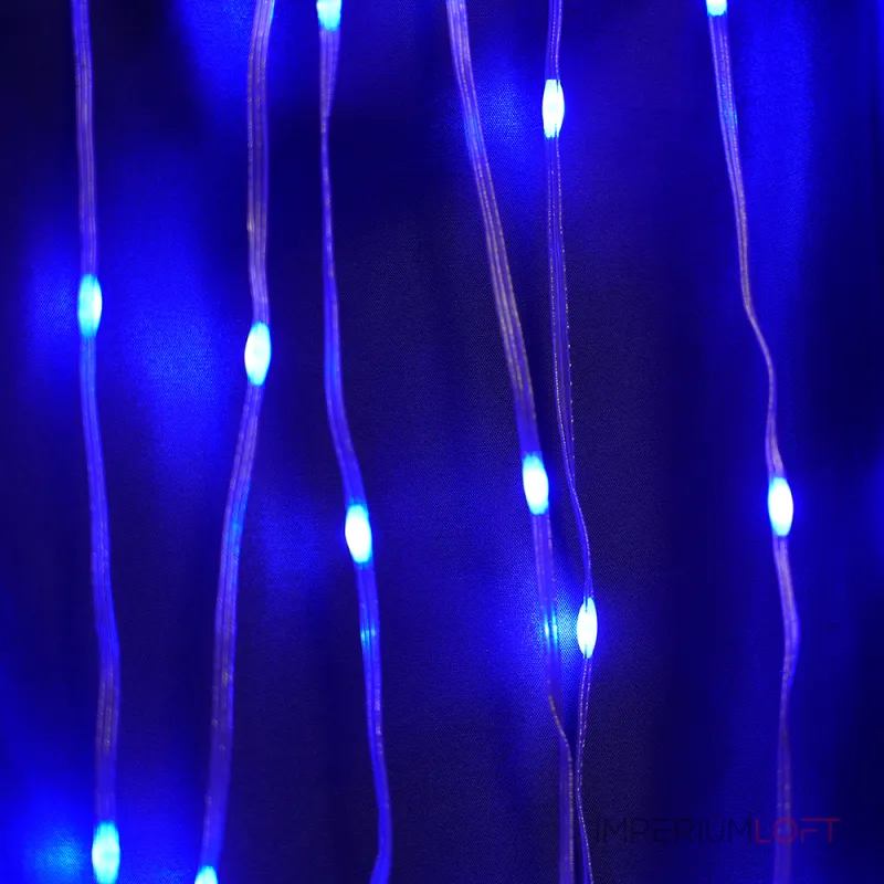 Гирлянда дождь FERON CL28 450LED (синий) 3*3м+3м IP44 54W 48606