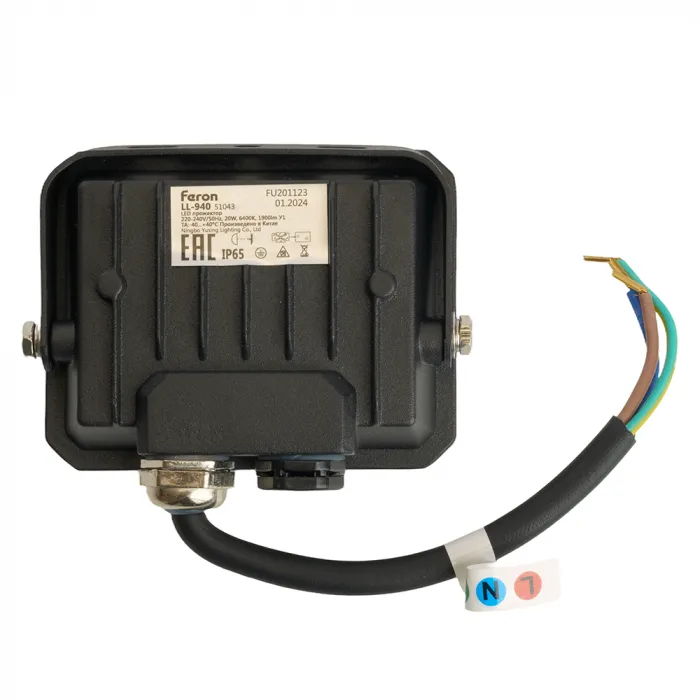 Светодиодный прожектор Feron LL-940 LED IP65 20W 6400К от ImperiumLoft