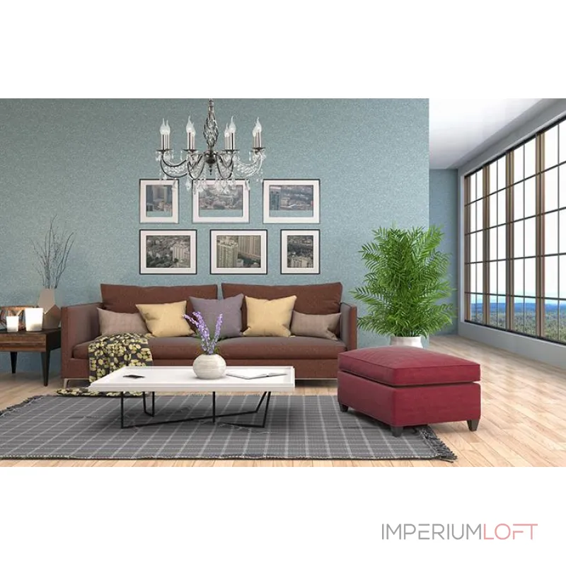 Подвесная люстра Arti Lampadari Deco Nickel Deco E 1.1.8.600 N