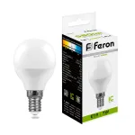 Лампа светодиодная Feron LB-95 Шарик E14 7W 175-265V 4000K 25479