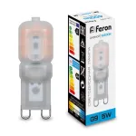 Лампа светодиодная Feron LB-430 G9 5Вт 6400K 25638