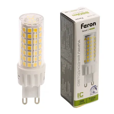 Лампа светодиодная диммируемая G9 10W 175-265V 4000K Feron 51742
