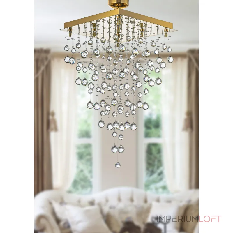 Каскадная люстра Arti Lampadari Flusso Gold Flusso H 1.4.50.515 G