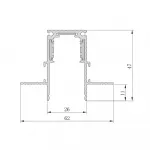 Шинопровод для низковольтных трековых светильников Feron CABM1001 41963 от ImperiumLoft