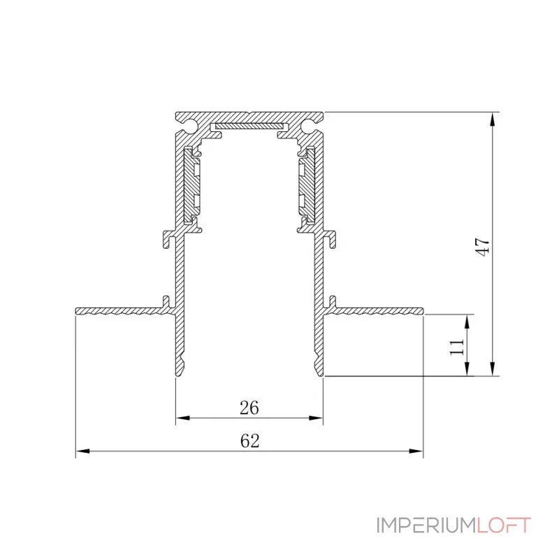 Шинопровод для низковольтных трековых светильников Feron CABM1001 41963 от ImperiumLoft