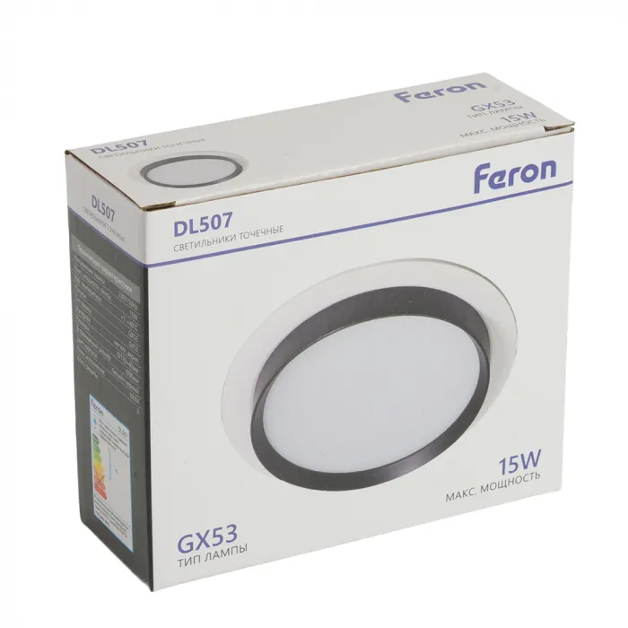 Светильник потолочный встраиваемый Feron DL505 GX53 IP20 15W от ImperiumLoft