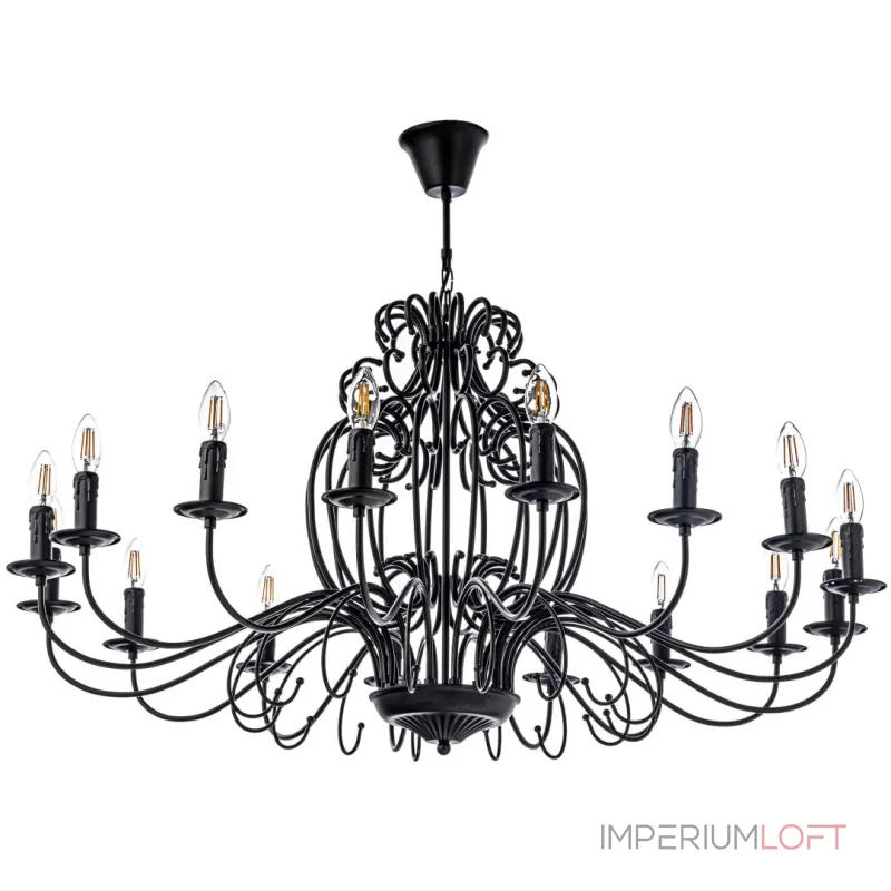 Подвесная люстра Arti Lampadari Amaro Black Amaro E 1.1.16 B