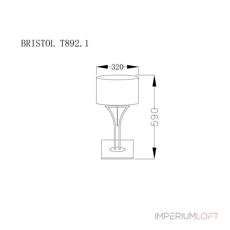 Настольная лампа Lucia Tucci Bristol BRISTOL T892.1