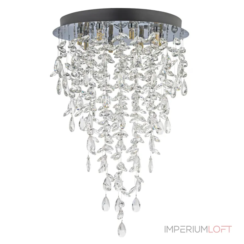 Люстра потолочная Arti Lampadari Flusso Nickel Flusso H 1.4.45.638 N Люстра потолочная Arti Lampadari Flusso Nickel Flusso H 1.4.45.638 N