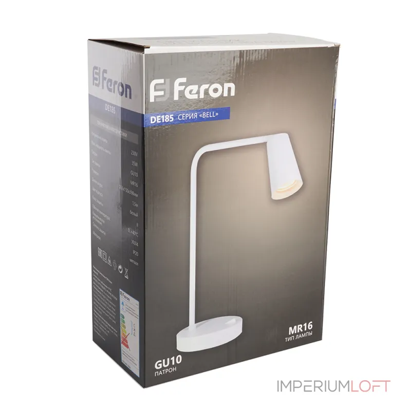 Настольная лампа Feron DE185 GU10 IP20 35W