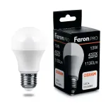 Лампа светодиодная Feron LB-1013 E27 13Вт 4000K 38033 Цвет арматуры никель Цвет плафонов белый