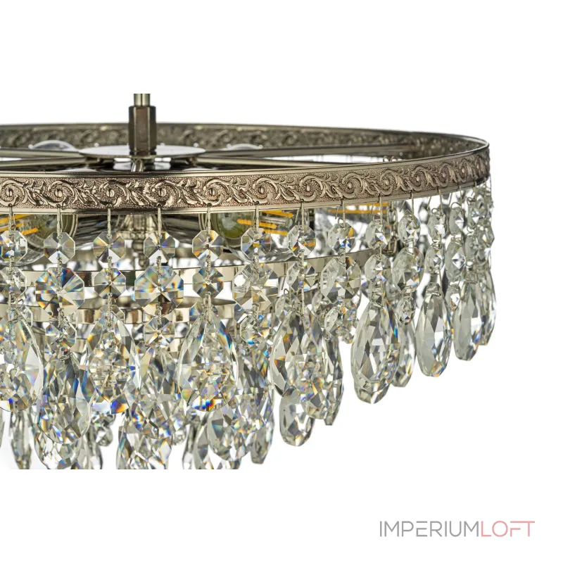Потолочная люстра Arti Lampadari Castellana Nickel Castellana E 1.3.38.601 N Потолочная люстра Arti Lampadari Castellana Nickel Castellana E 1.3.38.601 N