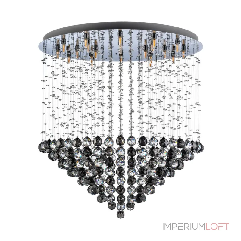 Люстра потолочная Arti Lampadari Flusso Nickel Flusso H 1.4.80.517 N Люстра потолочная Arti Lampadari Flusso Nickel Flusso H 1.4.80.517 N