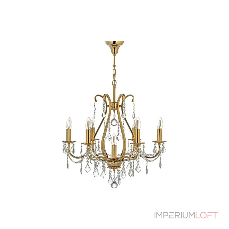 Подвесная люстра Arti Lampadari Ercolano Gold Ercolano E 1.1.6.602 G Подвесная люстра Arti Lampadari Ercolano Gold Ercolano E 1.1.6.602 G